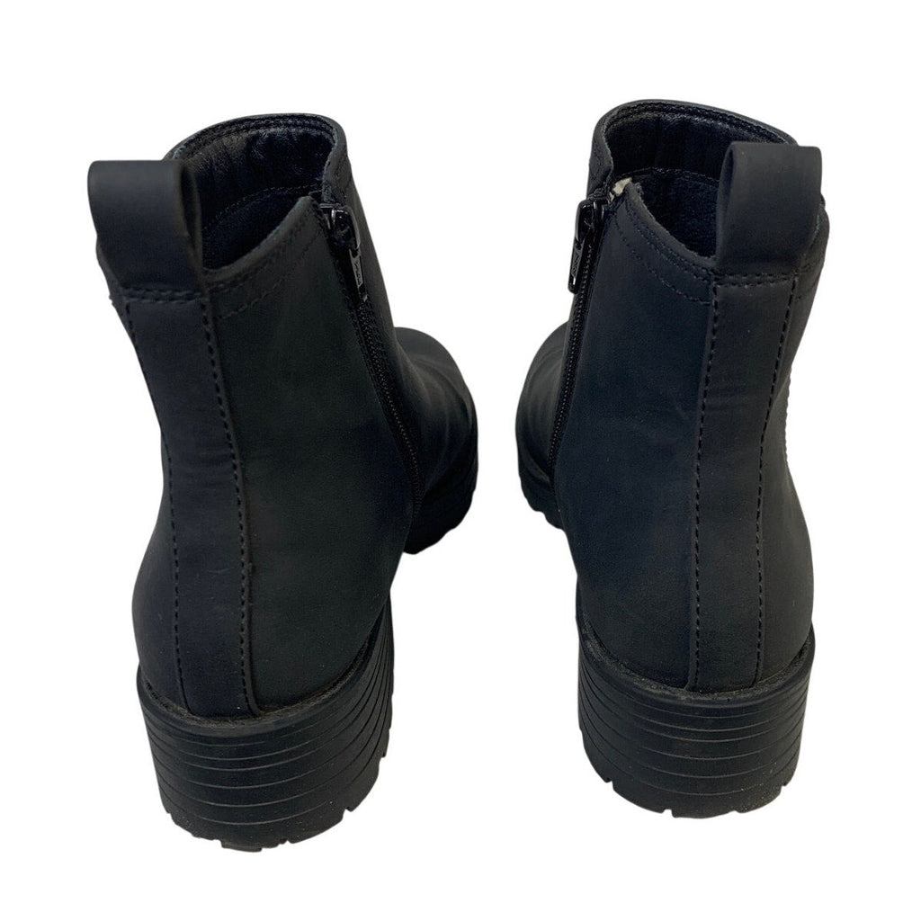 Buffalo Womens Size 9 Black 1.5" Heel Anna Ankle Boot Side Zip Round Toe Shoes