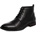 Bruno Marc Mens Size 10.5 Black Dressy Lace Up Low Heel Ankle Boots Formal Shoes
