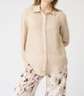 Solid Linen Long Sleeve T-shirt