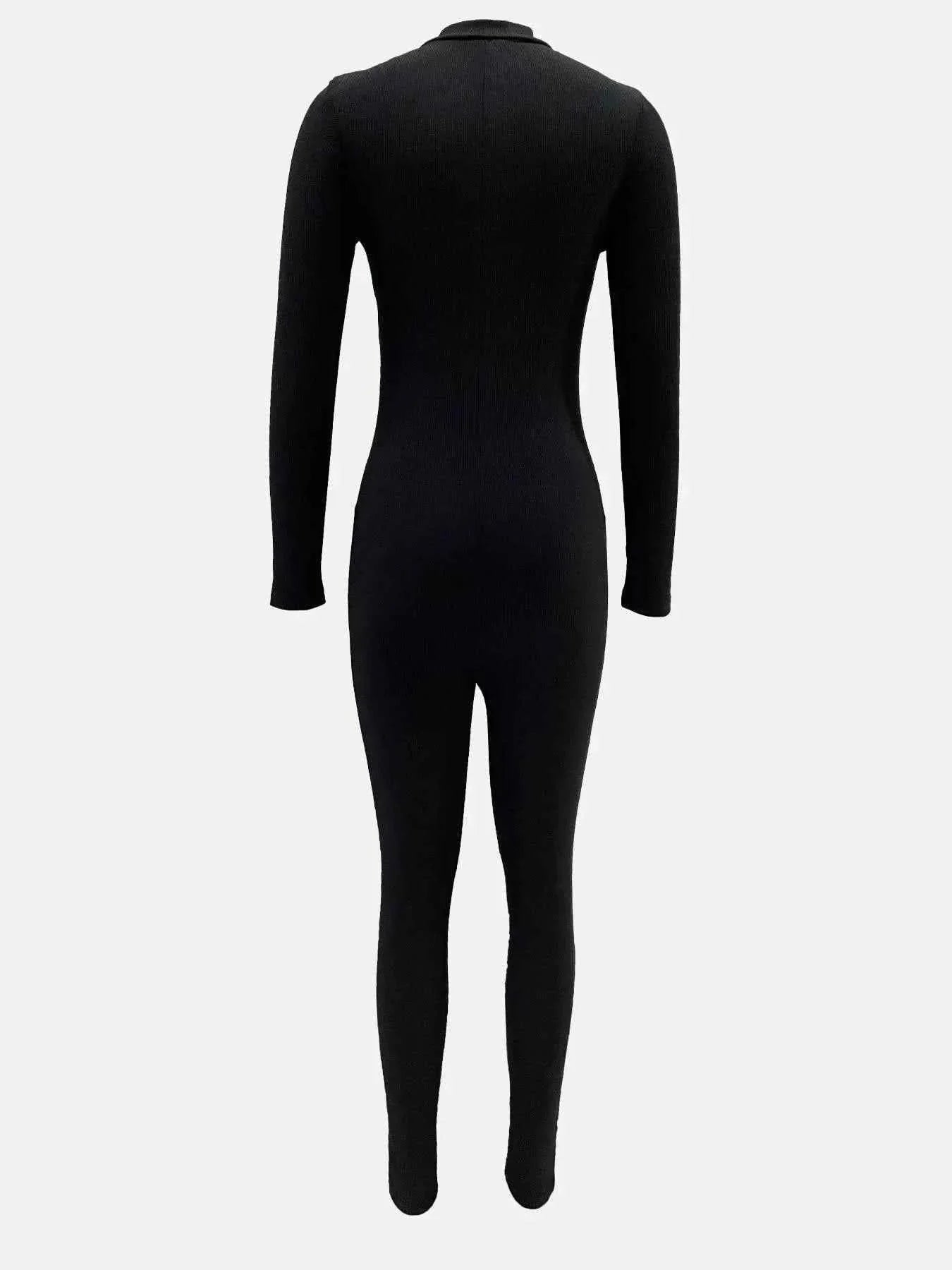 Stylish Long Sleeve : Bodycon Jumpsuit