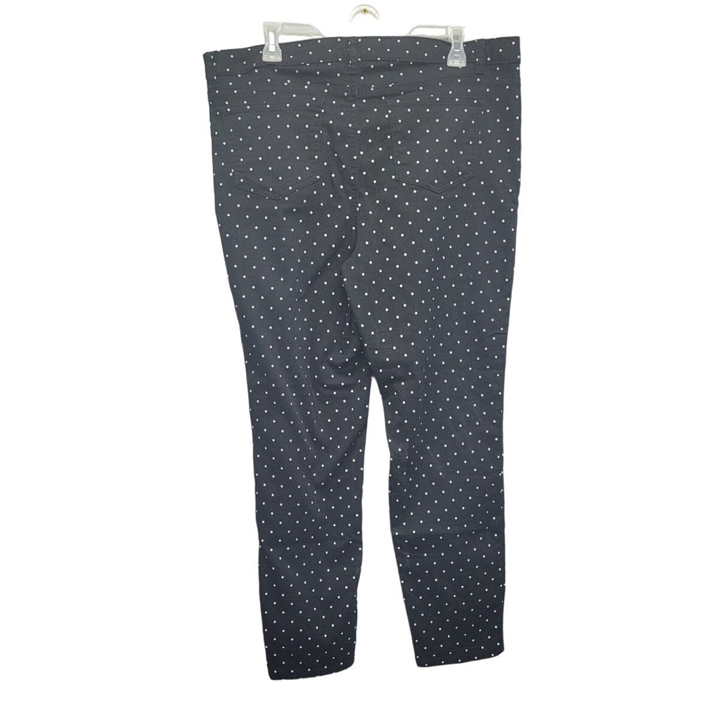 Needle & Cloth Womens 16 Skinny Ankle Polka a Doted Jeans w Pockets
