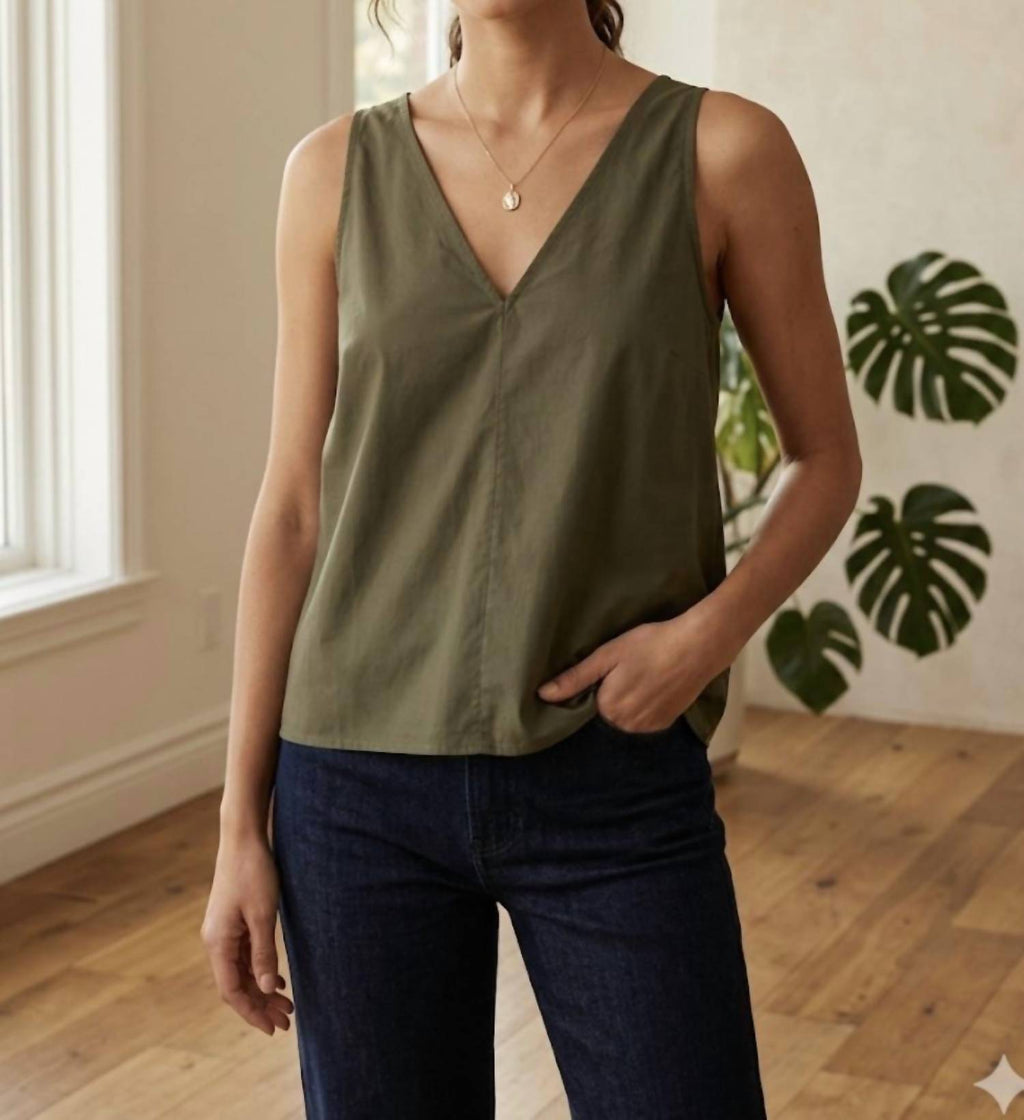 V Neck Light Weight Tank Top
