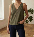 V Neck Light Weight Tank Top
