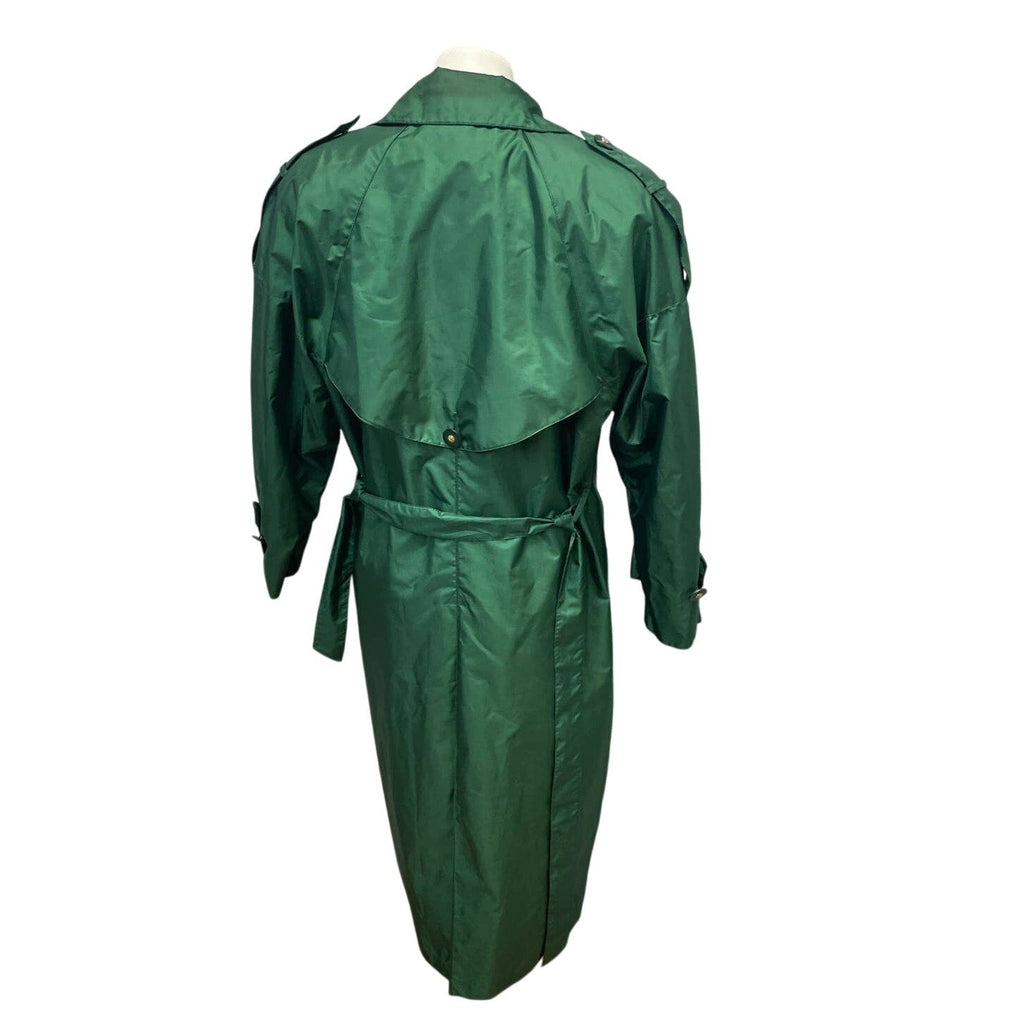 Vintage J Gallery Petites Size 9/10 Double Breasted Trench Coat Removeable Liner