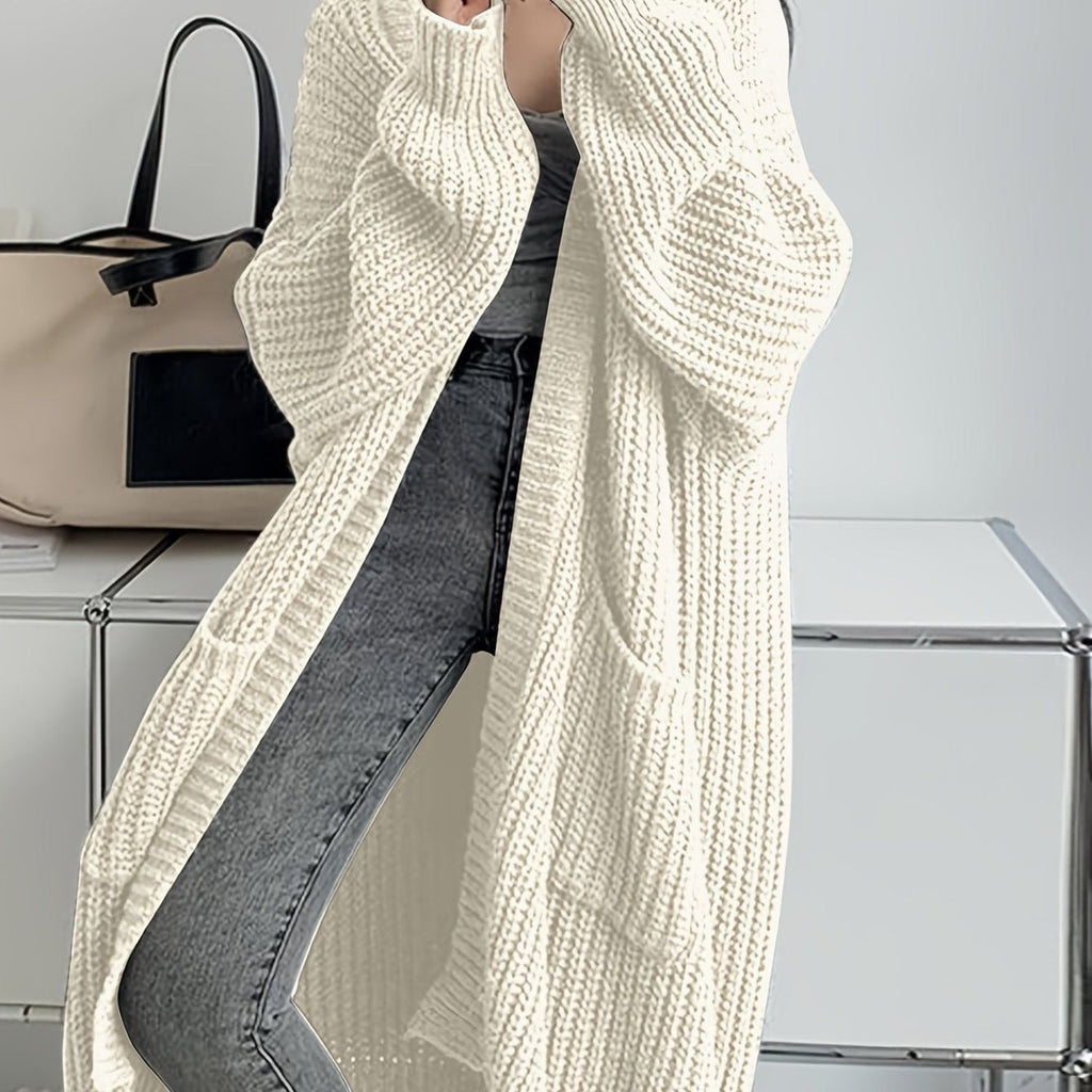 Women's Fashion Casual Temperament Long Over Knee Cardigan
