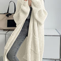 Women's Fashion Casual Temperament Long Over Knee Cardigan