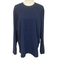 Club Room Mens XL Navy 100% Polyester Long Sleeve Crew Neck Pajama Shirt