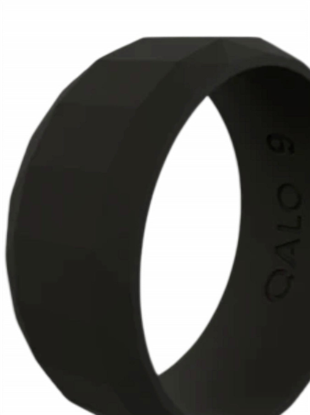 Men's Faceted Silicone Ring