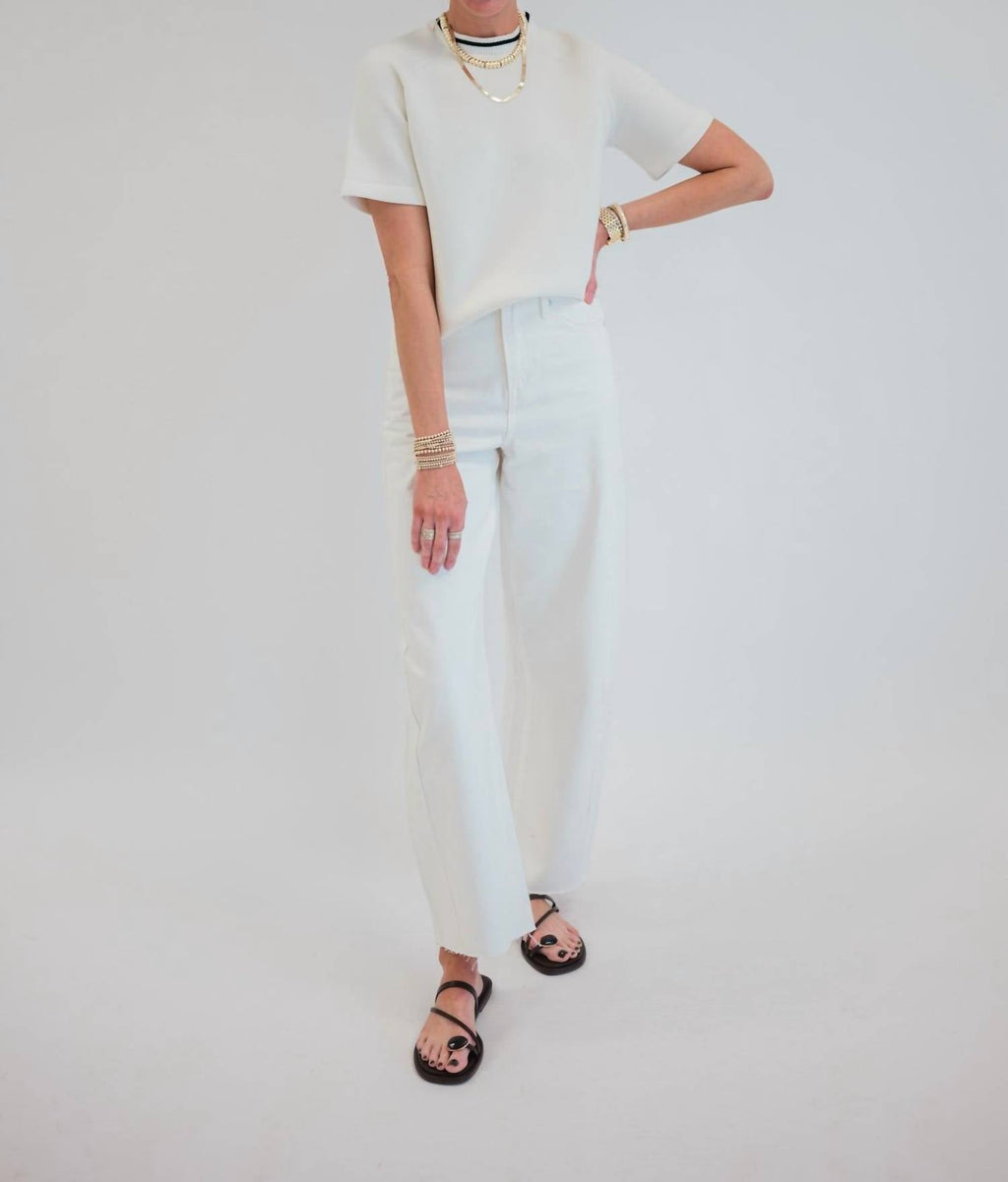 Kat Scuba Short Sleeve Top