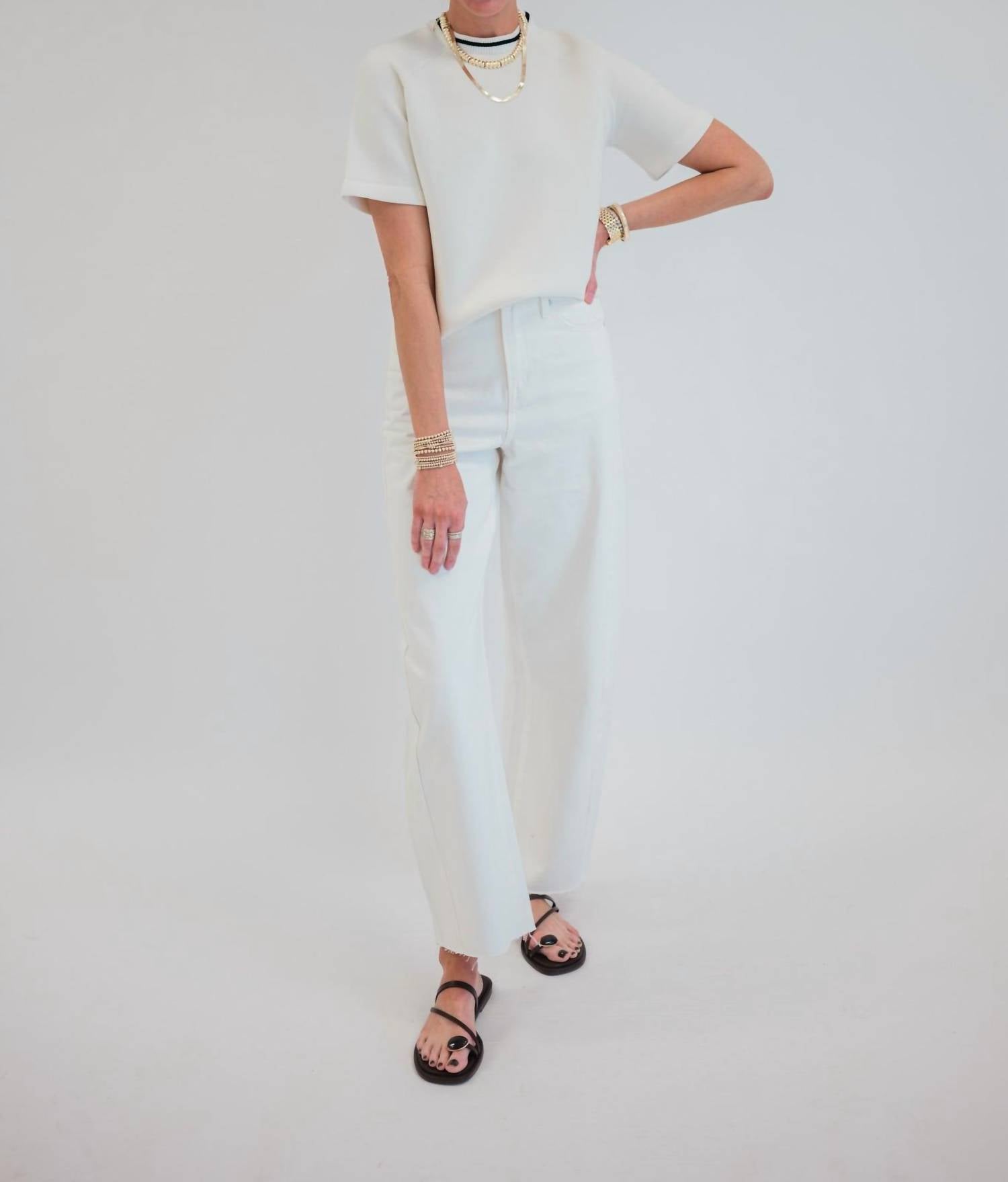 Kat Scuba Short Sleeve Top