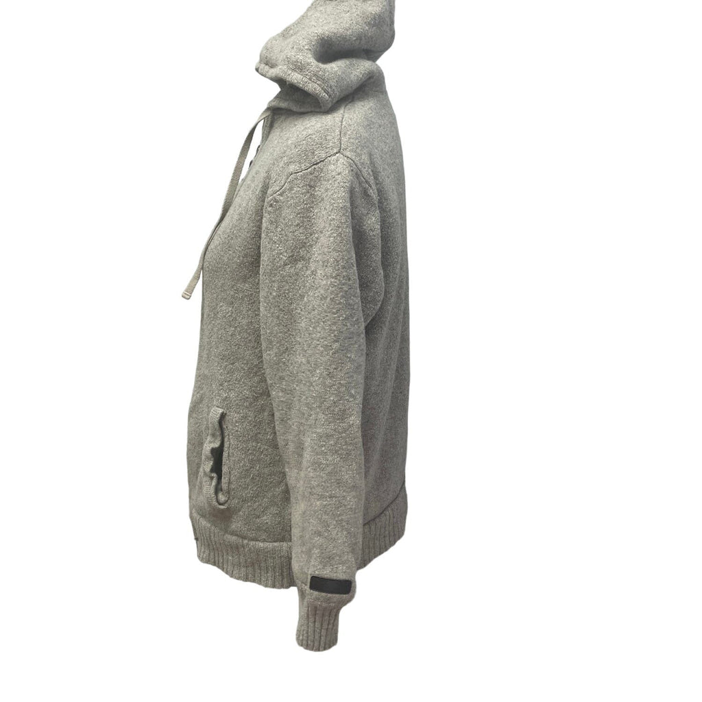 Columbia Mens XL Fleece Lined Long Sleeve Full Zip Wool Blend Hoodie Sweater