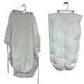 Vintage Handmade White Satin Lace Christening Baptism Pillow w Case and Ribbon