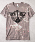 Unisex Rock And Roll Bleached Tee
