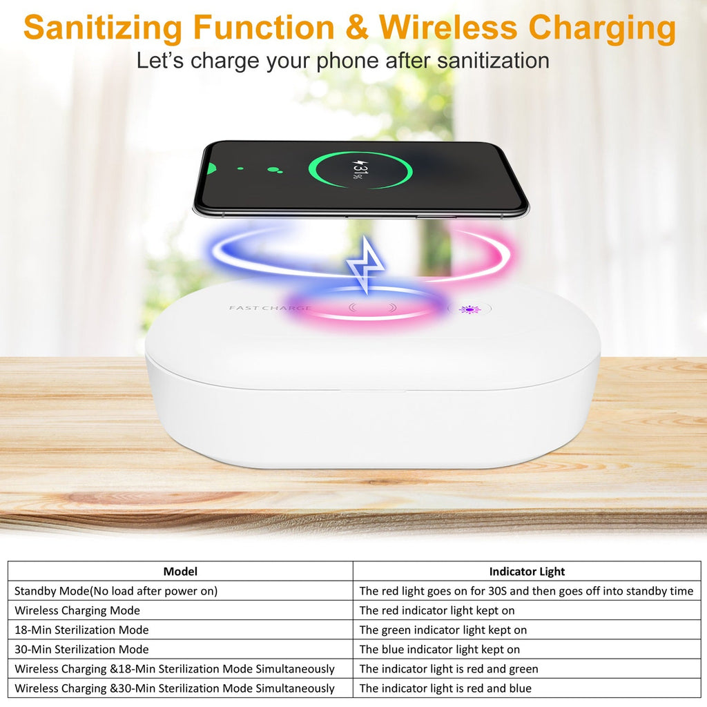 Wireless Charging Disinfection Lamp