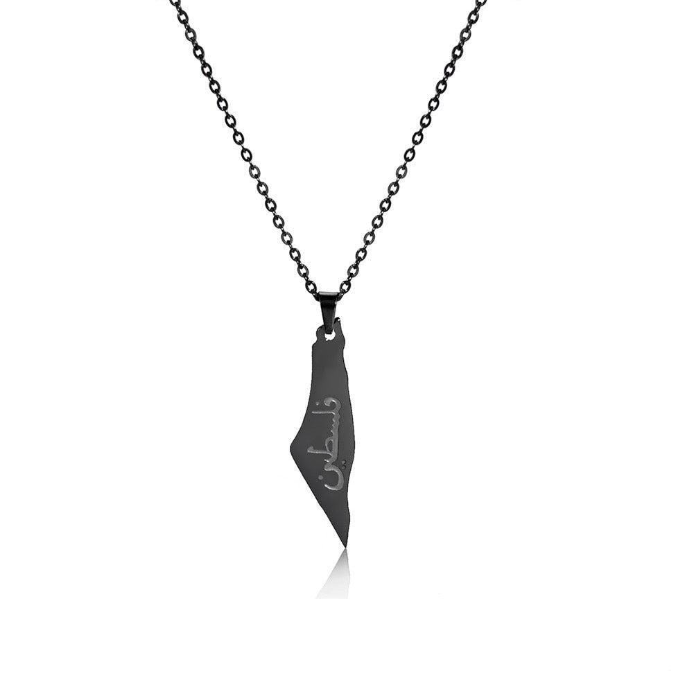 PALESTINIAN TERRITORY MAP NECKLACE