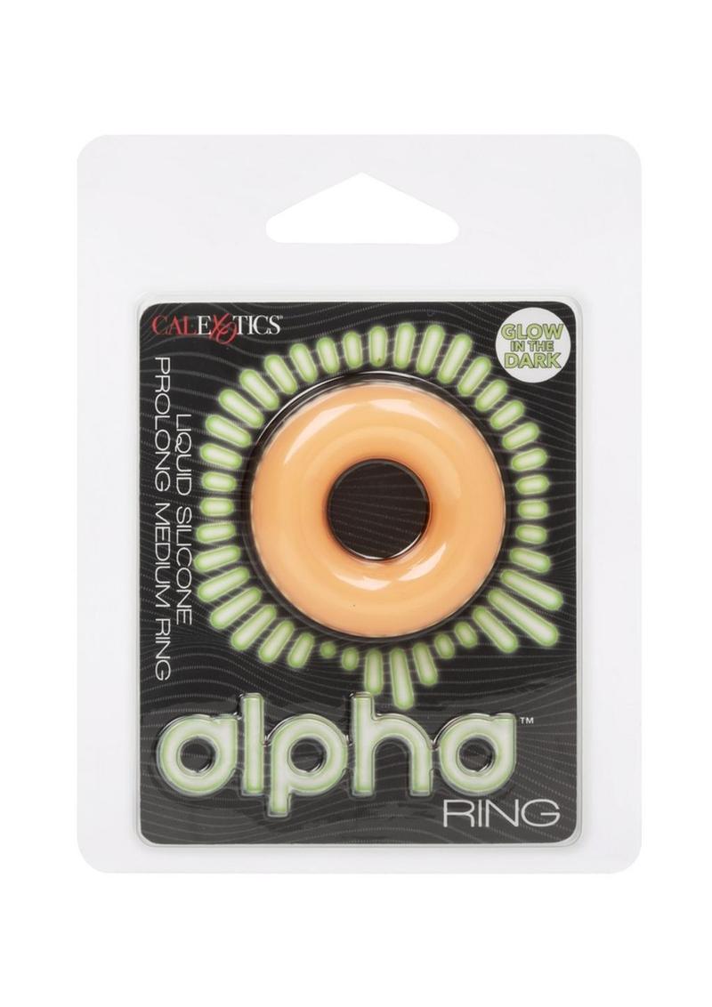 Alpha Glow In The Dark Liquid Silicone Prolong Medium Ring