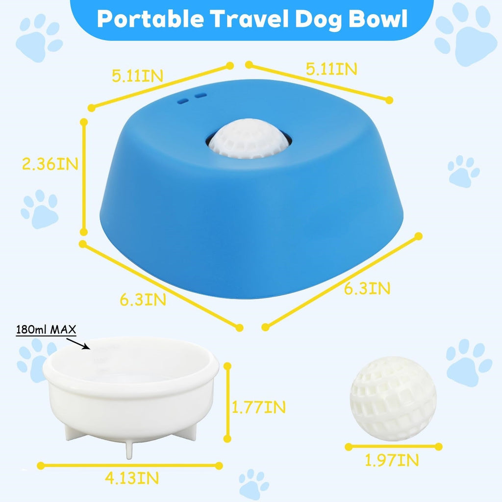 Pet Slow Feeder Licking Bowl – Anti-Choking Dog Slow Feed Bowl for Yogurt, Peanut Butter & Liquid Treats