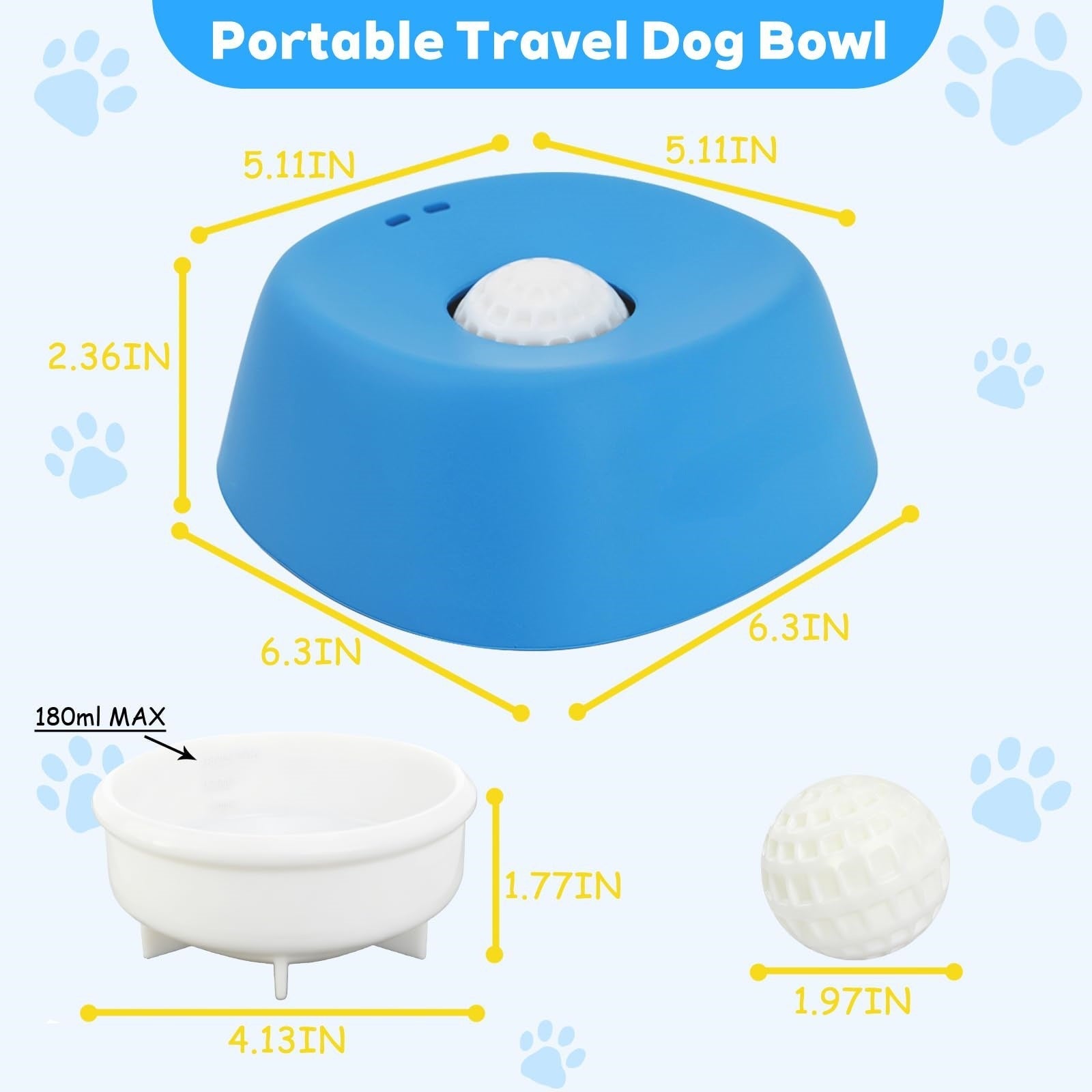 Pet Slow Feeder Licking Bowl – Anti-Choking Dog Slow Feed Bowl for Yogurt, Peanut Butter & Liquid Treats