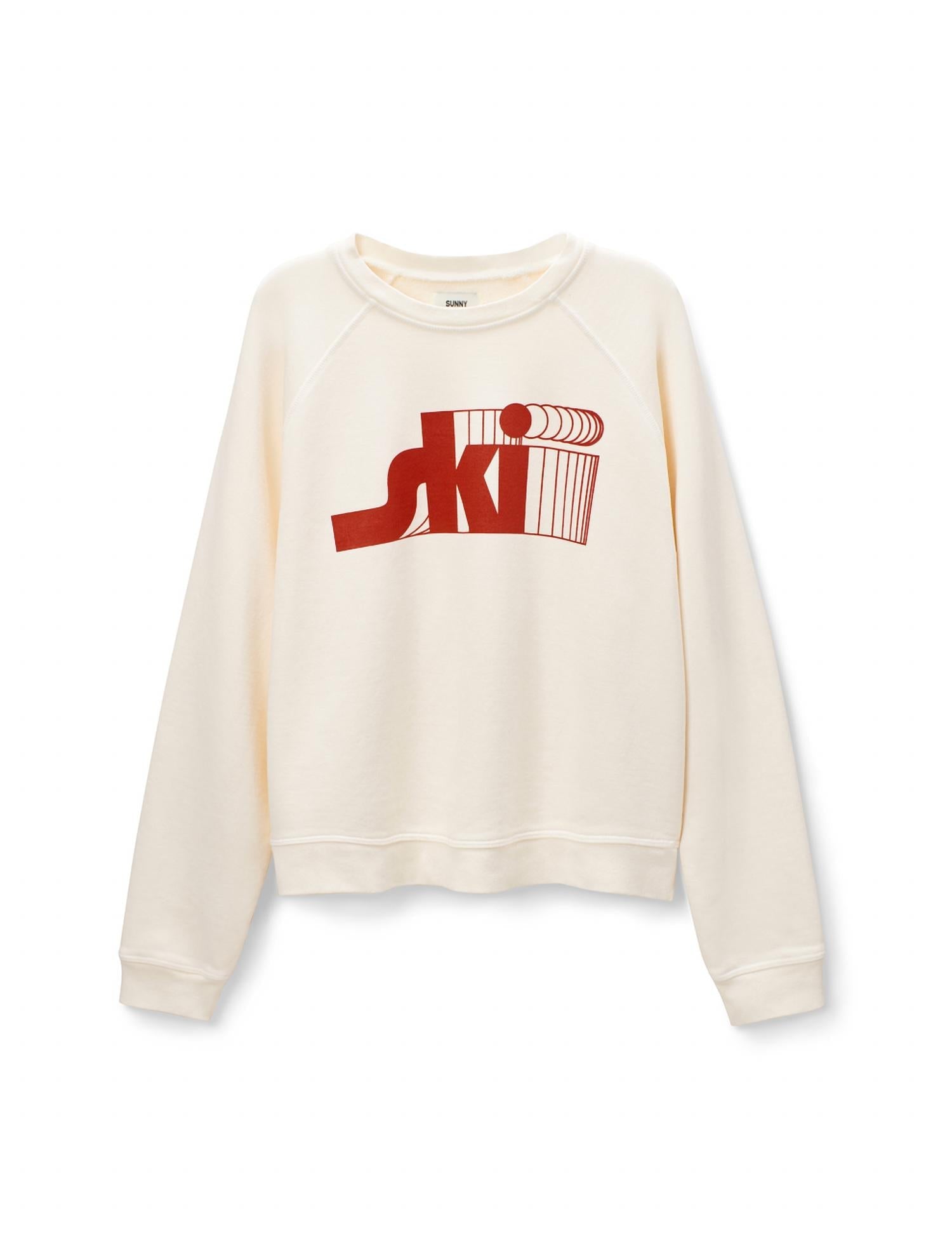 Vintage Ski Raglan Crew Sweatshirt