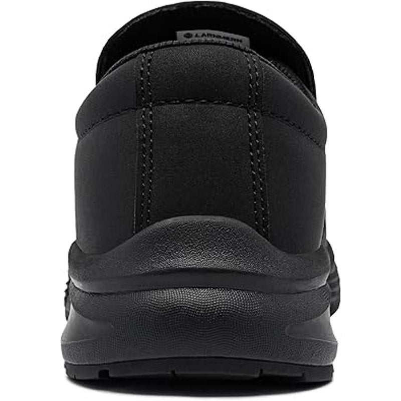 New Larnmern Mens Size 12 Black Faux Leather Non Slip Slide On Waterproof Shoes