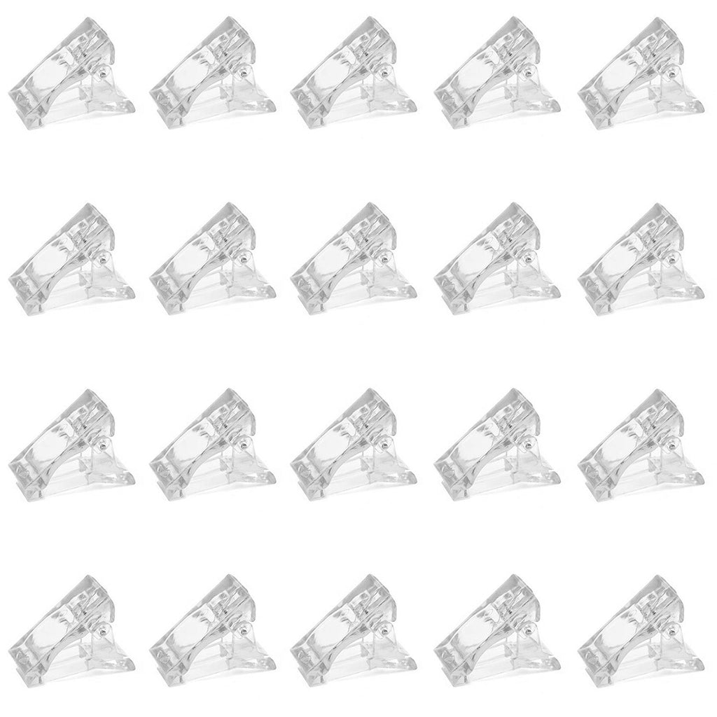 20Pcs Transparent Nail Tip Clips