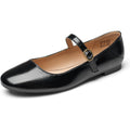 Rekayla Womens Size 8 Black Mary Jane Slip On Ballet Flat Round Toe Shoes