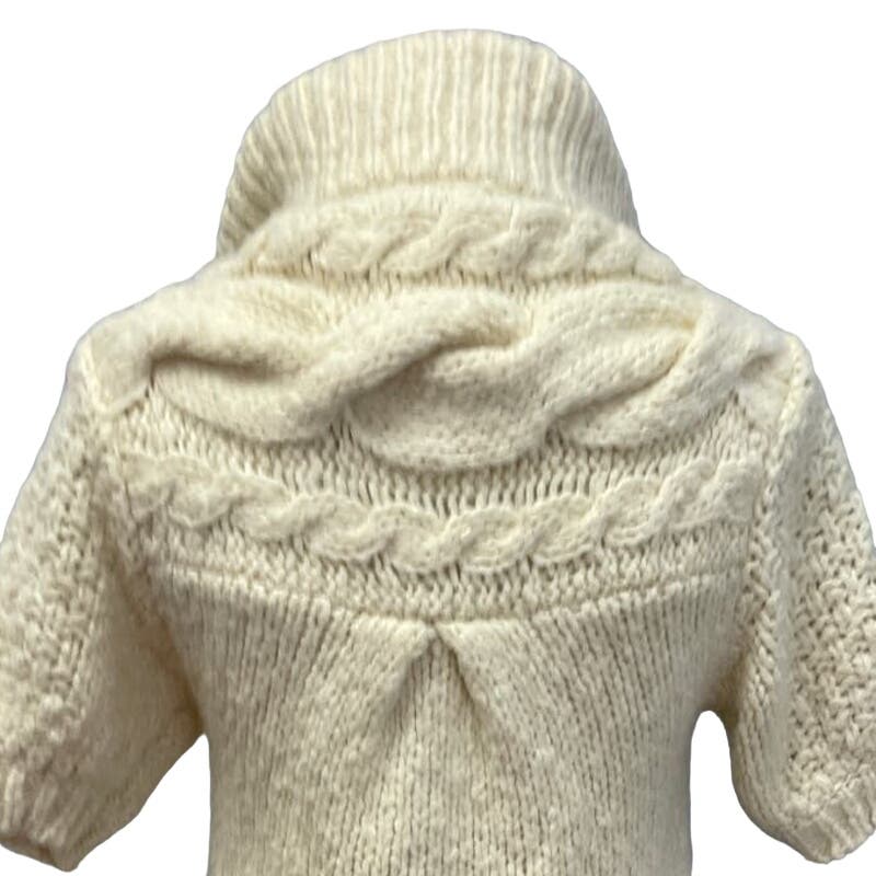 Free People Womens Small Wool Blend Short Sleeve Cable Knit Cardigan Sweater
