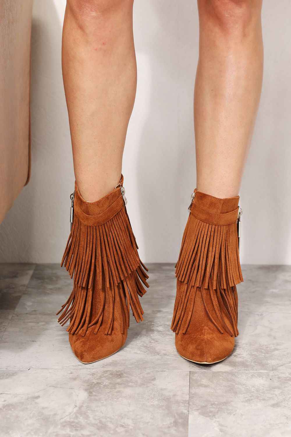 Women's Tassel Wedge : Heel Ankle Booties