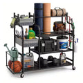 220 Lbs. Yoga Mat Storage Racks Gym Sports Equipment Storage Organizer with Black Finish