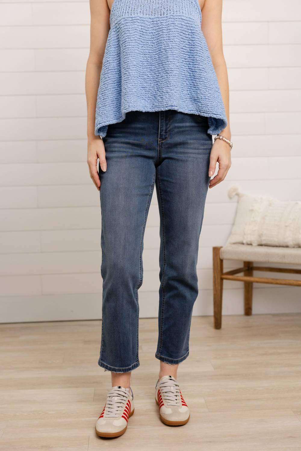 Highrise Slim Straight Jeans