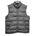 Old Navy Mens Gray XXL Polyester Full Zip Lined Puffer Vest w Front Pockets
