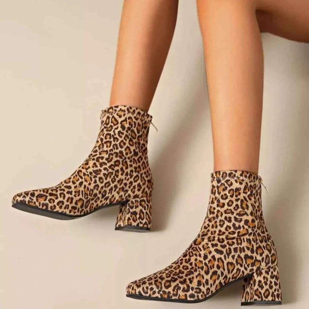 Stylish Chic Block Heel : Ankle Boots