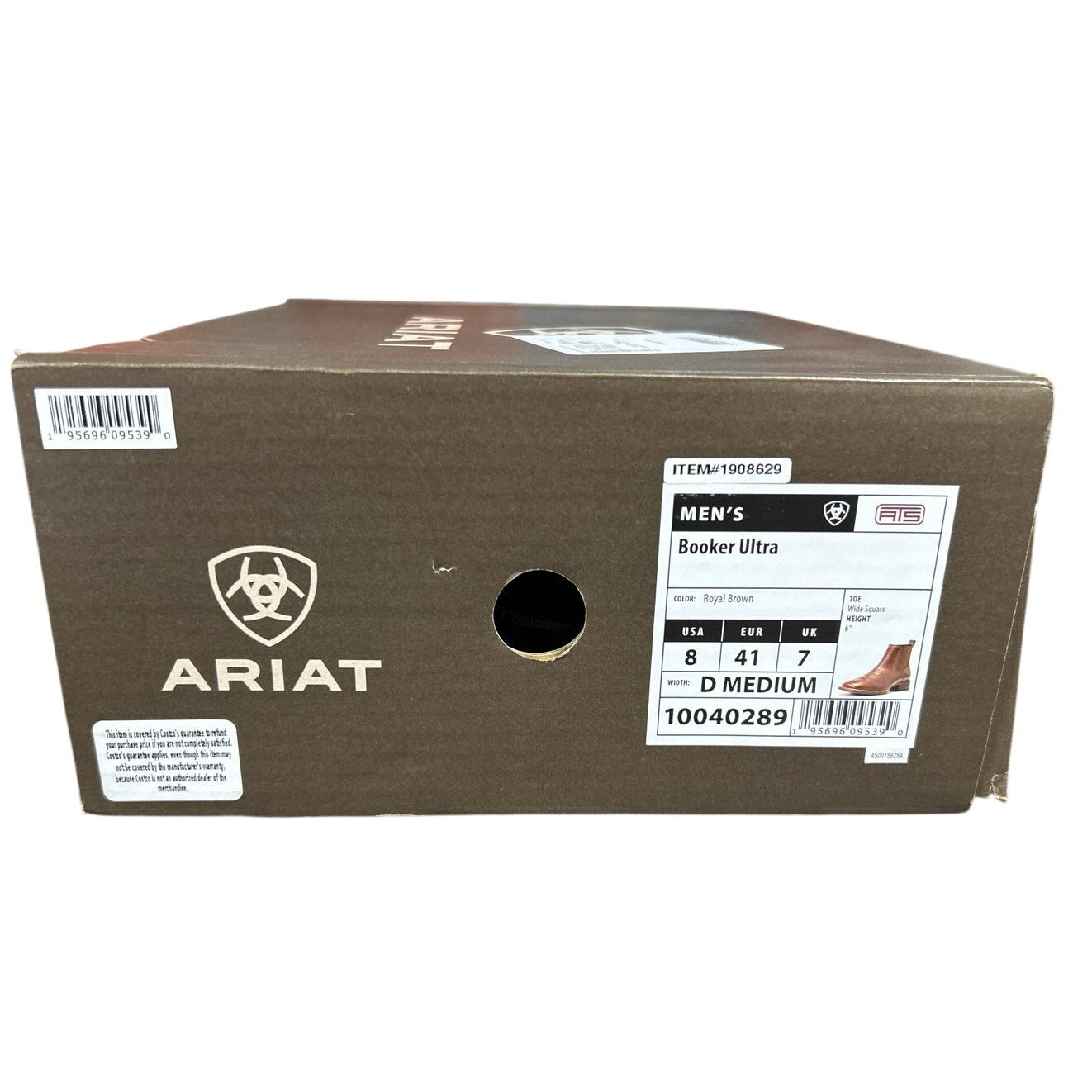 New in Box Ariat Mens 7 Royal Brown Booker Ultra Chelsea Leather Western Boots