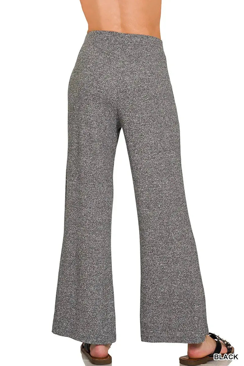 Zenana Soft Elastic Waist Flare Pants