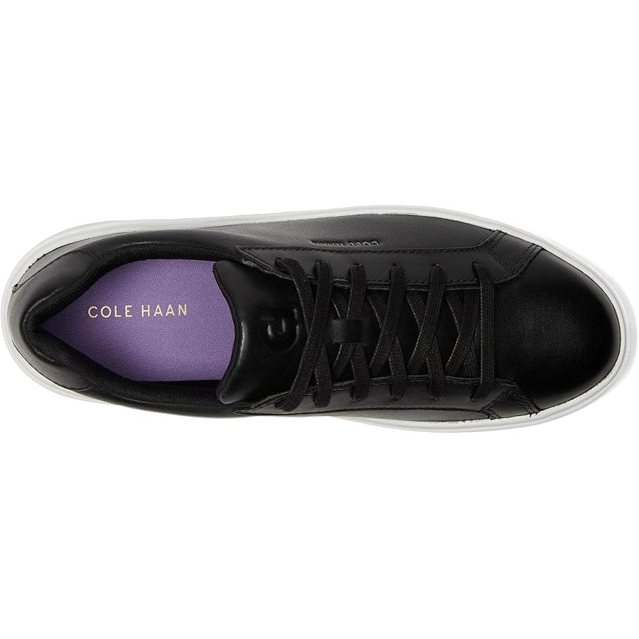 New In Box Cole Haan Womens Size 9 Black Leather Lace Up Grand Court Daily Shoes