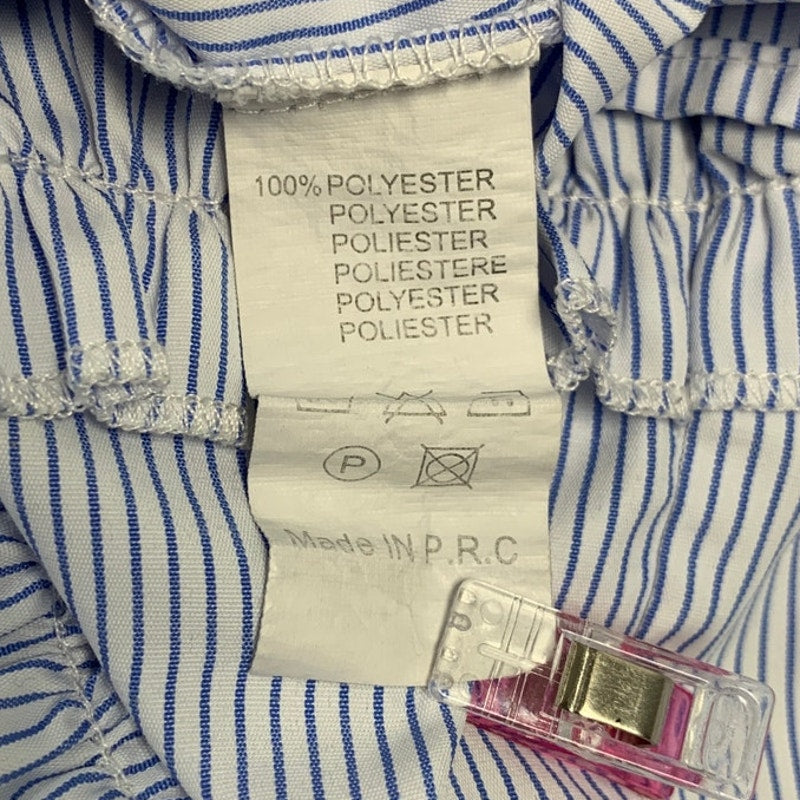 M & G Monogram Womens Large Striped Polyester Sleeveless Floral Top Blouse