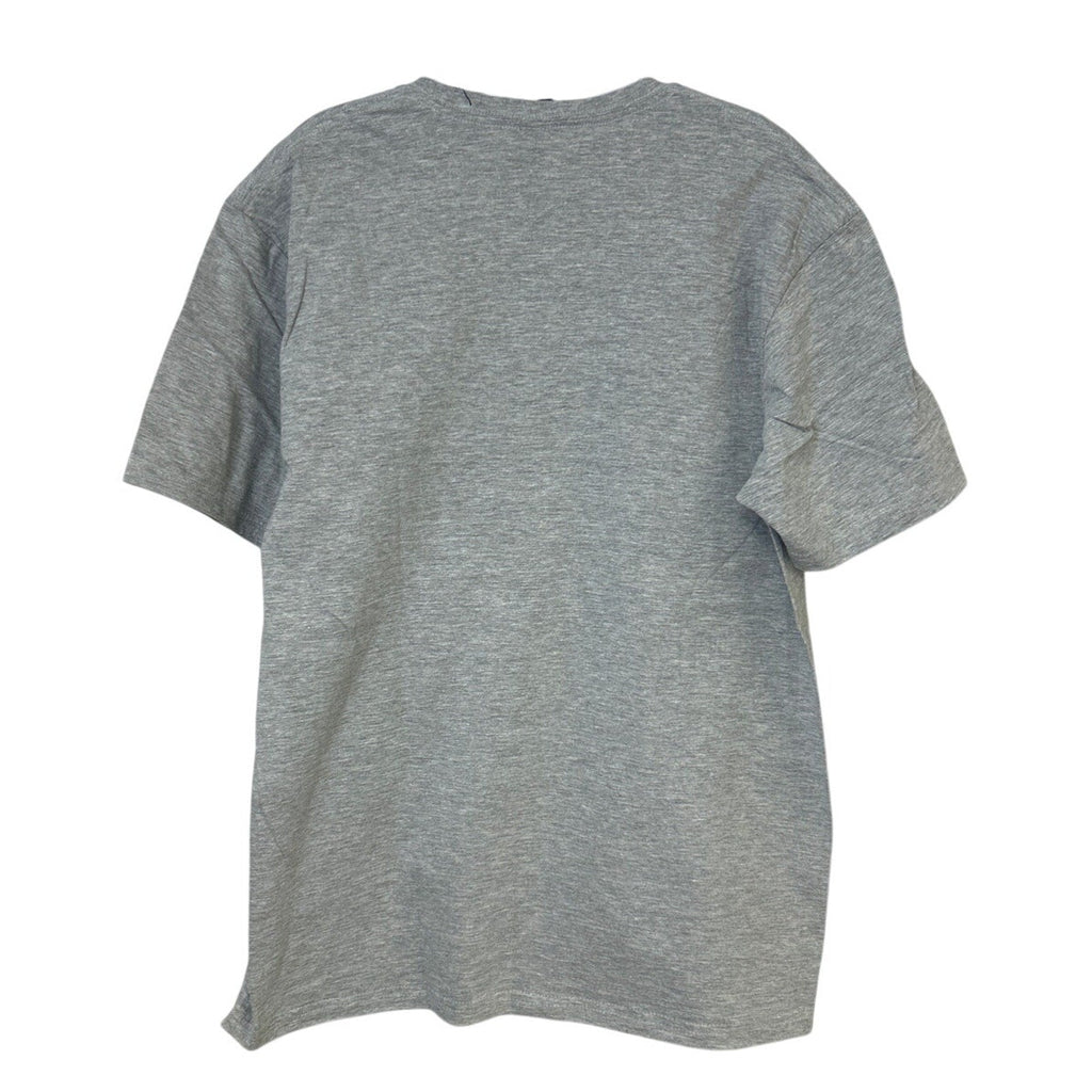 New Hand Printed Mens Small Gray Heathered Black Lab Dog Short Sleeve Tee Shirt