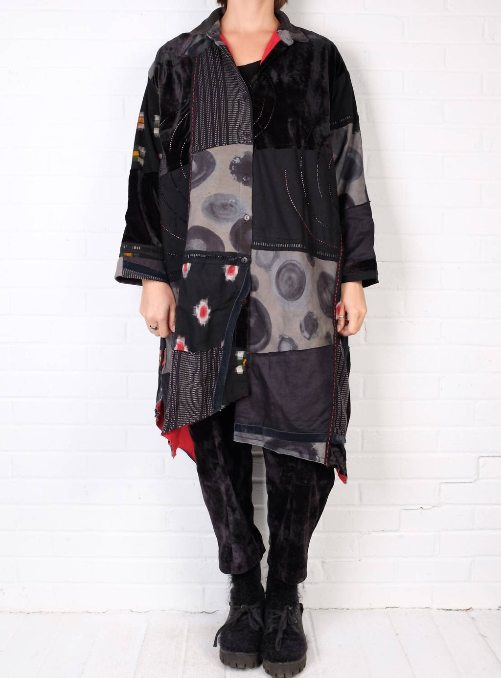 Plot Patch Jacket Duster