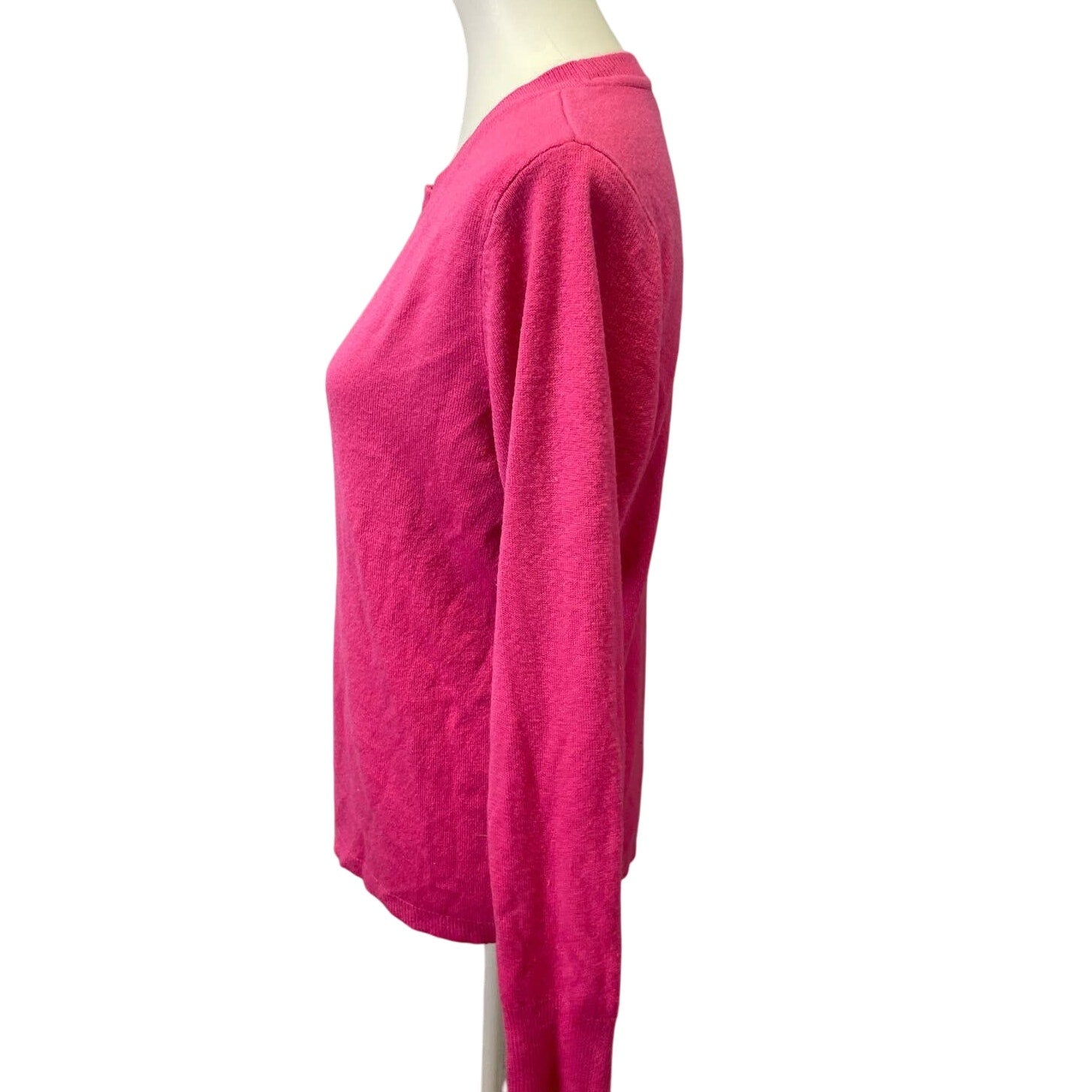 Croft & Barrow Womens Medium Long Sleeve Acrylic Crew Neck Pullover Sweater