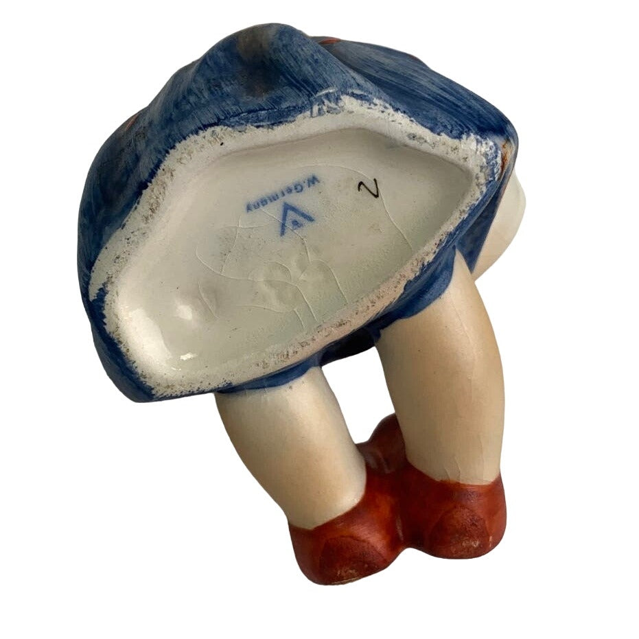 Vintage Hummel Goebel #273 Joyful Girl w Guitar West Germany Ceramic Figurine