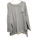 Crown & Ivy Womens XXL Aloha Pineapple 100% Cotton Long Sleeve Scoop Neck Shirt