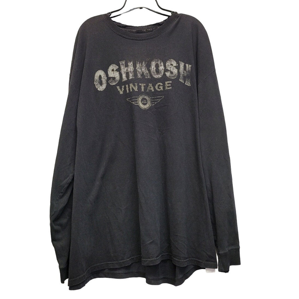 Oshkosh Vintage Mens 2XL Rugged Aircraft Association Long Sleeve Tee Shirt