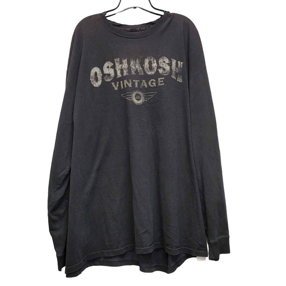 Oshkosh Vintage Mens 2XL Rugged Aircraft Association Long Sleeve Tee Shirt