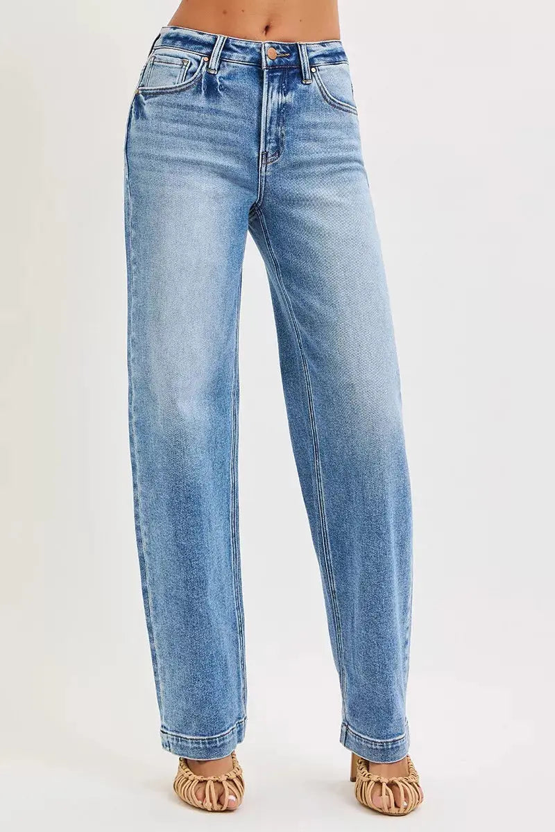 RISEN Jeans - High Rise Wide Baggy Jeans