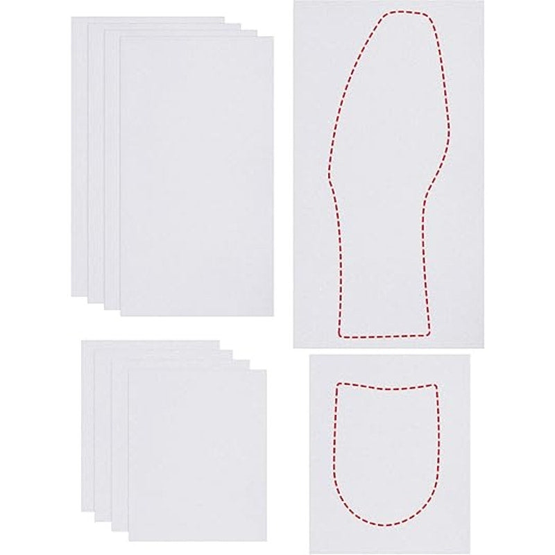 New Hicarer 10 Pieces Clear Bottom Self-Stick Guard Sole Shoe Protector