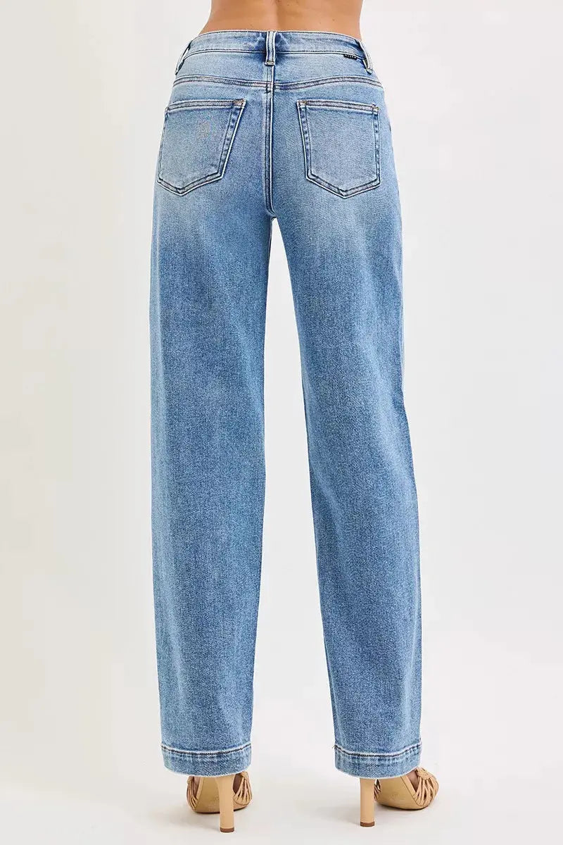 RISEN Jeans - High Rise Wide Baggy Jeans