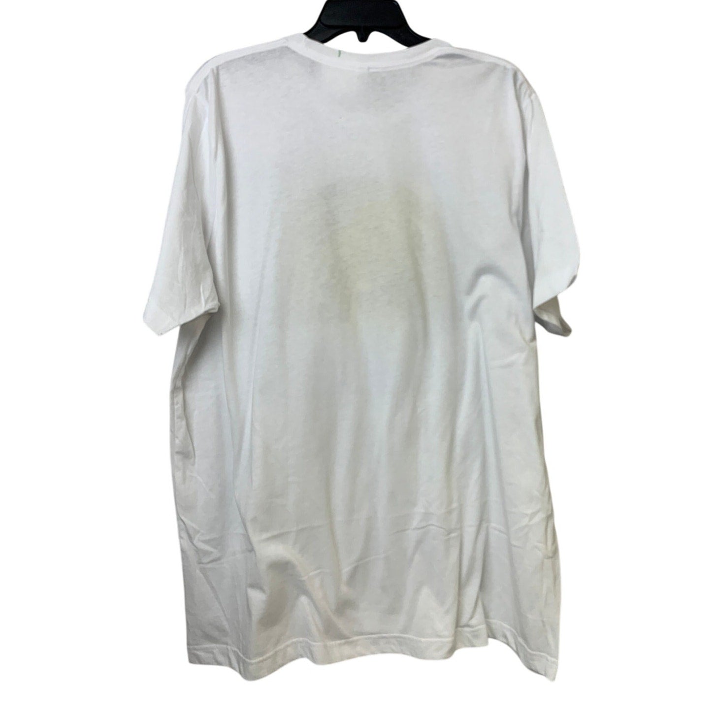 New Hand Printed Womens 2XL White Jesus He Is Risen Easter Crew Neck Tee Shirt