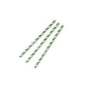 Jumbo green stripe straw (QTY:4000)