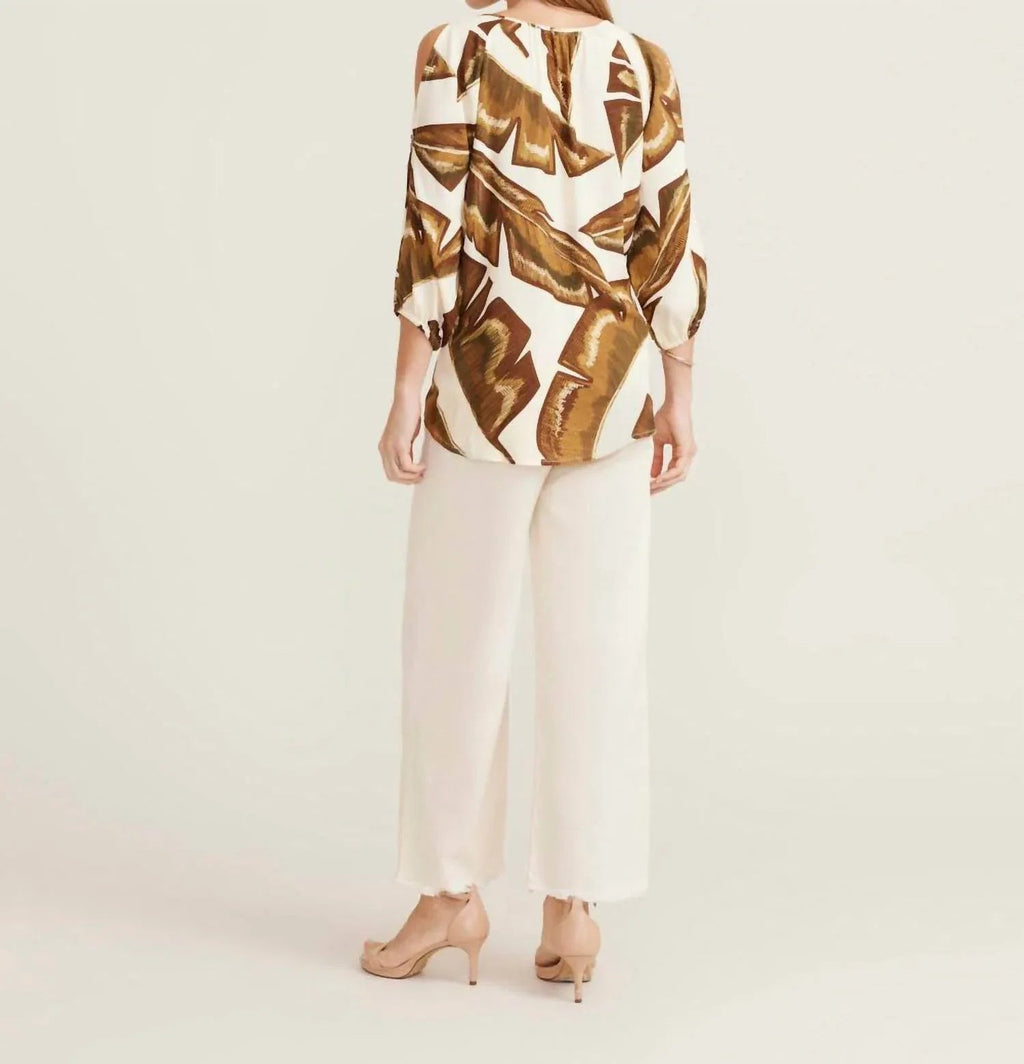 Banana Leaf Peasant Top