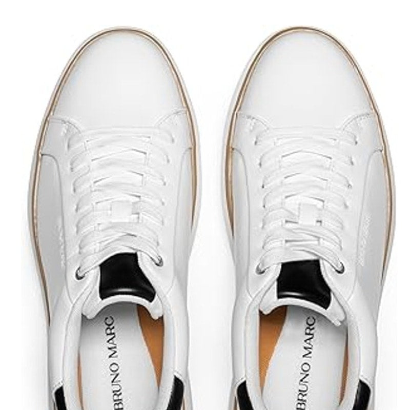 Bruno Marc Mens Size 11 White WaveFlex CoreNeat Dress Sneakers Casual Shoes